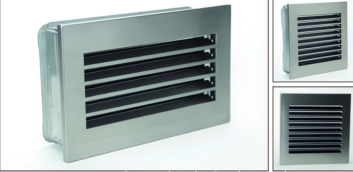 Edelstahl Kaltluftgitter modern