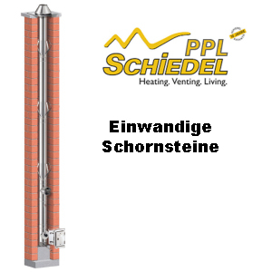 Schiedel einwandige Edelstahlschornsteine