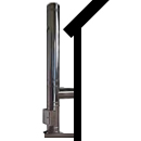 Wandabstand 70-120mm DN 130mm DW Dinak