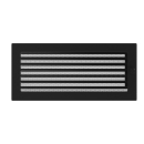 Warmluftgitter Schwarz 22x22cm
