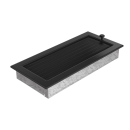 Warmluftgitter Schwarz 22x22cm