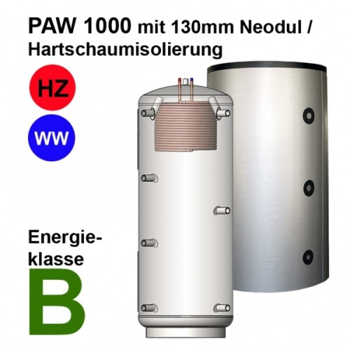 Pufferspeicher mit Warmwasser PAW
