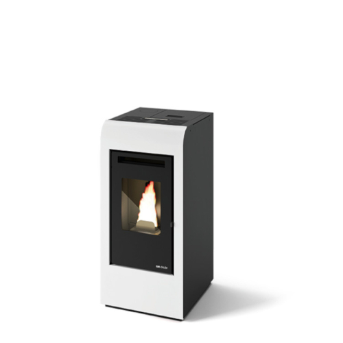 Rita Plus - Pelletofen Eva Calor weiss-ohne Wifi Modul