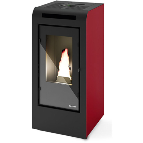 Rita - Pelletofen Eva Calor bordeaux-mit Wifi Modul