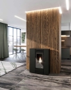 Viola  NEW - Pelletofen Eva Calor bordeaux-ohne Wifi Modul