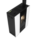 Viola  NEW - Pelletofen Eva Calor bordeaux-ohne Wifi Modul