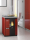 Nina - Pelletherd freihstehend Eva Calor Bordeaux-Glaskeramik-mit Wifi Modul