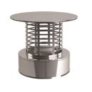 MK Regenhut für Rohrmontage mit Funkenfluggitter grob D