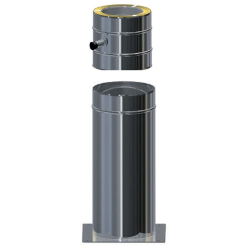 KS24 DW5 Standfuß mit Kondensatschale kürzbar L=500 alle Durchmesser