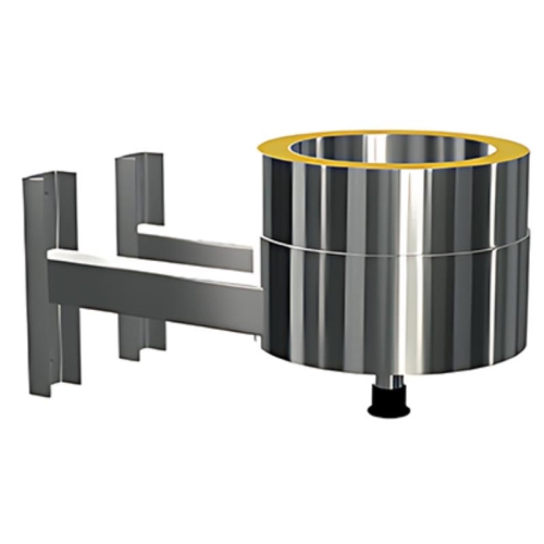 ZEN Wandkonsole mit Fußteil einstellbar 55-210mm alle Durchmesser | MK Edelstahlschornstein ZEN
