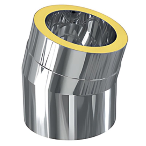 Zen Bogen 15° alle Durchmesser | MK Edelstahlschornstein ZEN