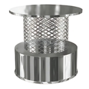 Zen Regenhut für Rohrmontage mit Funkenfluggitter...