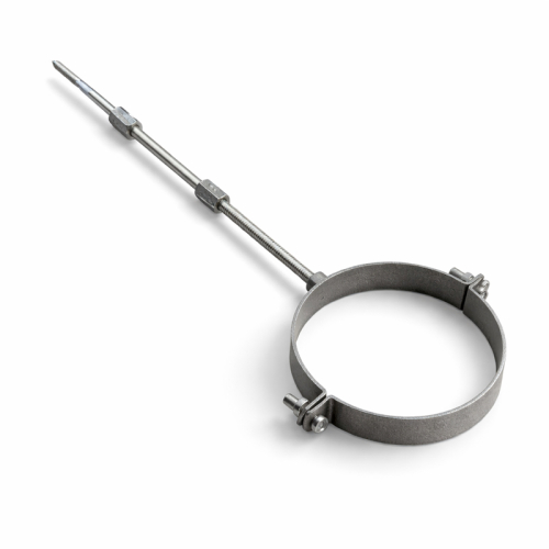 Rohrhalter DN120 Rohrschelle Gussgrau für 2mm Ofenrohr