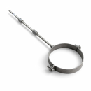 Rohrhalter DN120 Rohrschelle Gussgrau für 2mm Ofenrohr