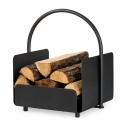 Holzkorb anthrazit beschichtet