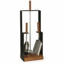 Modernes Kaminbesteck 3-teilig, Schwarz Edelstahl mit...