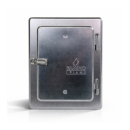 Das Bild zeigt eine Kamintür verzinkte mit den...