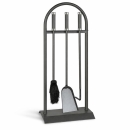 Kaminbesteck 3-teilig anthrazit beschichtet, Griffe mit...