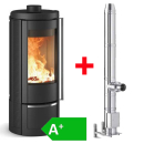 La Nordica Kaminofen Marlena  mit Edestahlschornstein 5,2m