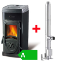 La Nordica Kaminofen Super Max mit Edelstahlschornstein 5,2m