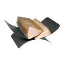 Kaminholzschale anthrazit, modernes Design