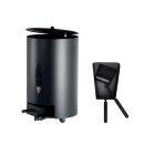 Pellets-Box mit Rollen Schwarz 45 kg, Große...