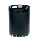 Pellets-Box mit Rollen Schwarz 35 kg, Runde, mobile...