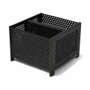 Brennkorb für Pellets Schwarz, Kompakte Feuerhilfe