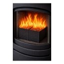 Brennkorb für Pellets Schwarz, Kompakte Feuerhilfe