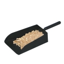 Schaufel Schwarz beschichtet, Robuste Asche- und...