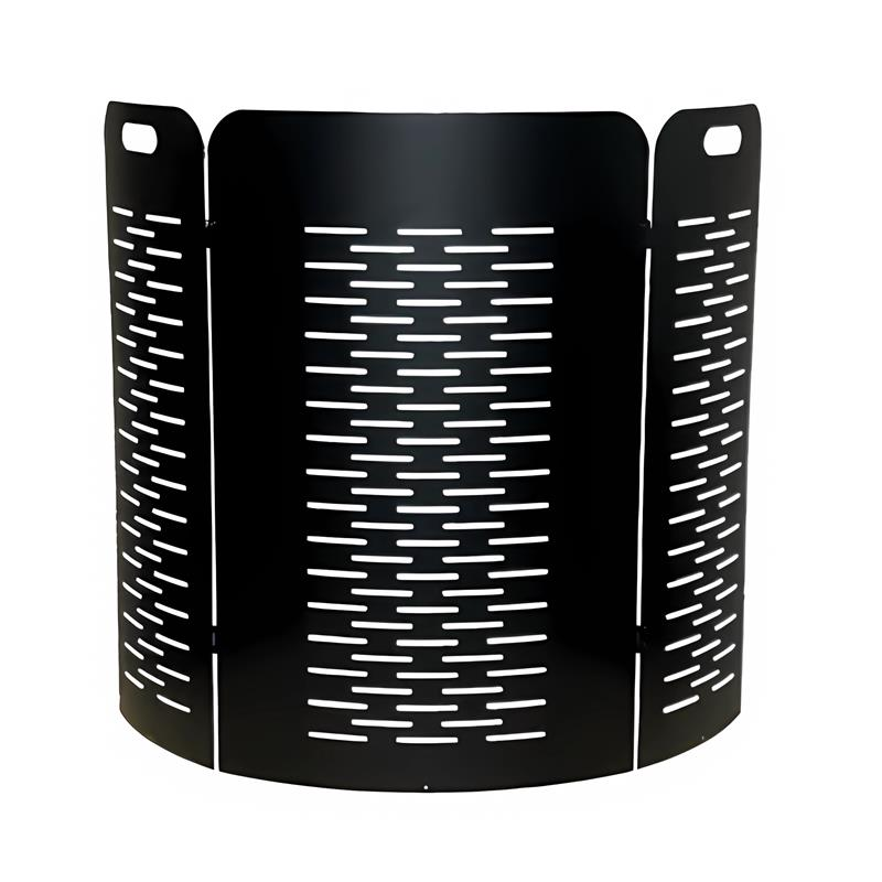 Bild zeigt Funkenschutz schwarz beschichtet klappbar 28 / 57 / 28 x 80 cm – Art.-Nr. 21.02.763.2