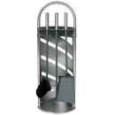 Kaminbesteck 3-teilig, edelstahl, anthrazit Besteck mit...