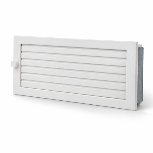 Warmluftgitter B-Ware Weiß 35x15cm für Kachelöfen und Kamine