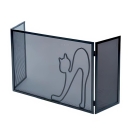 Funkenschutz silber-antik Katzendesign