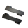 Kastenknie Flachknie DN 150mm schwarz Senotherm-Lack