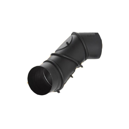 Rauchrohr Bogen 0-135° verstellbar 4teilig mit Tür DN 120- 200 unlackiert