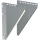 Jeremias DW-SILVER Konsolbleche verstellbar  Wandabstand 150-250 mm W2G (W3G)