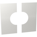 Jeremias DW-SILVER Wand-/ Deckenblende, zweiteilig 0°...