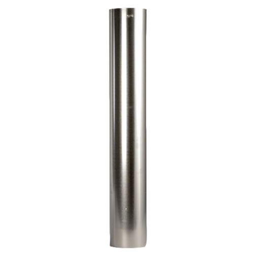 Das Bild zeigt das Produkt Rohr 1,00 m FAL 90 ø, welches ein zylindrisches Metallrohr mit einer glänzenden Oberfläche darstellt. Das Rohr ist für verschiedene Zwecke in der industriellen oder handwerklichen Verarbeitung vorgesehen, beispielsweise für Installationen oder Konstruktionen, bei denen ein robustes und langlebiges Material benötigt wird.