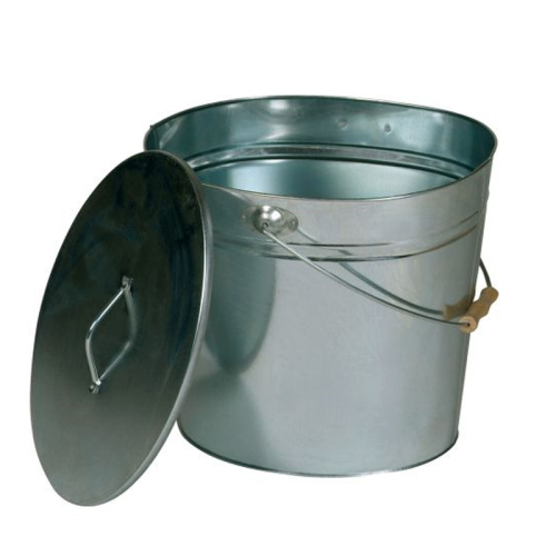 MERRYHAPY Edelstahl-Eimer Mit Deckel, 22,5×22,5×20,5 Cm – Aus 304 Edelstahl, Spiegelnd, Für Küche, Garten & Aufbewahrung