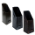 Das Bild zeigt drei Varianten des Produkts Kohleschütter Kohlekasten in verschiedenen Farben und Oberflächenstrukturen, isoliert auf einem weißen Hintergrund. Der Zweck des Bildes ist es, die unterschiedlichen Designoptionen des Kohleschütters zu präsentieren, sodass potenzielle Käufer die verschiedenen erhältlichen Ausführungen sehen können.