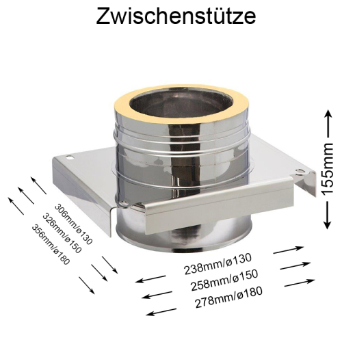 Schiedel Dw Complete Dw Complete Zwischenstütze 130mm