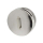 Das Bild zeigt einen Schiedel ICS Verschlussdeckel für Rauchrohranschluss 500. Der runde Deckel aus Metall mit einer zentral befestigten Klemmvorrichtung ist so konstruiert, dass er an einem Ende eines Rauchrohres oder Schornsteinzuganges angebracht werden kann, um diesen zu verschließen, wenn er nicht in Gebrauch ist.