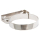 Das Bild zeigt den DW Complete Wandhalter 50mm starr für DN 150mm verlängerbar. Zu sehen ist eine metallische Halterung mit einer runden Klemmschelle und einer angeschweißten Montageplatte mit Langlöchern zur Befestigung. Dieser Wandhalter dient dazu, Rohre oder ähnliche Installationskomponenten mit einem Durchmesser von 150 mm sicher an einer Wand oder einer anderen vertikalen Struktur zu befestigen und bei Bedarf in der Länge zu verstellen. Die robuste Konstruktion und das Material (häufig Edelstahl) gewährleisten eine dauerhafte und stabile Installation.