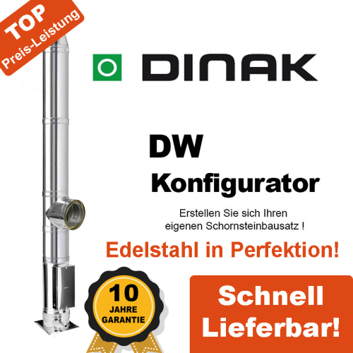Dinak Edelstahl Schornstein Konfigurator DW