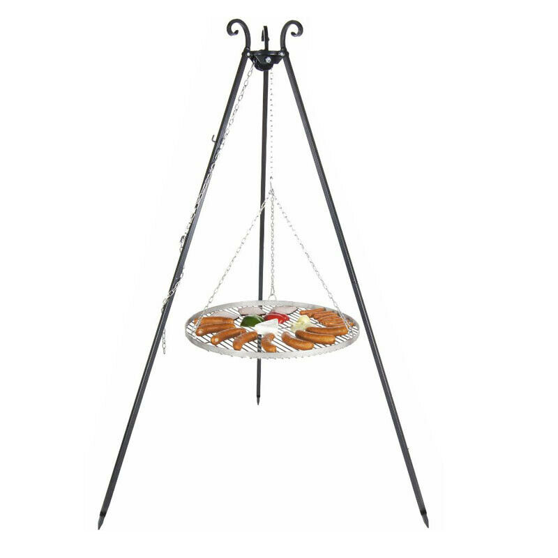 Dreibein Schwenkgrill 50 60 70cm Edelstahl Outdoor Grillartikel Grill