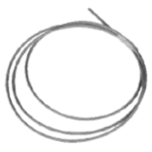 Das Bild zeigt ein Stahlseil, welches für die Dachabspannung verwendet wird. Es handelt sich um den Jeremias DW-FU, ein Stahlseil, das speziell für den Einsatz im Bereich der Abgasführung entwickelt wurde. Das Seil erscheint robust und ist aufgerollt dargestellt, um dessen Flexibilität und Länge zu demonstrieren. Das Bild dient dazu, das Produkt visuell vorzustellen und potenziellen Käufern einen Eindruck von der Beschaffenheit und Qualität des Seils zu vermitteln.