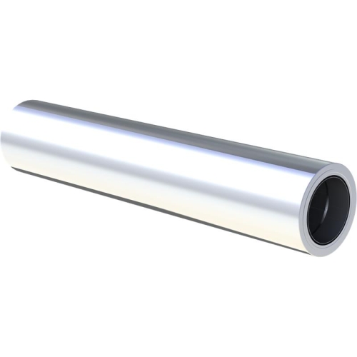 Das Bild zeigt das Produkt Jeremias DW-FU Längenelement 1000mm mit Wandfutter kürzbar, welches ein zylindrisches Bauteil für Schornstein- oder Abzugssysteme darstellt. Es demonstriert das Erscheinungsbild und die Beschaffenheit des Längenelements, das typischerweise zur Erweiterung oder Anpassung eines doppelwandigen Abzugsrohrs genutzt wird. Die Kürzbarkeit weist auf die Flexibilität in der Installation hin, indem das Element an die benötigte Länge angepasst werden kann.
