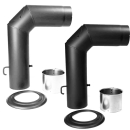 Das Bild zeigt ein Rauchrohr Winkel Set 2mm in der Farbe...