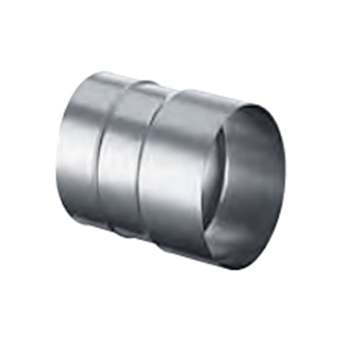 Das Bild zeigt einen Kesselanschluss aus Metall, Teil des Schiedel Prima Plus PPL Systems, mit sichtbaren Abdichtungsbändern an den Verbindungen. Der Zweck des Bildes ist es, das Erscheinungsbild und die Beschaffenheit des Produkts zu veranschaulichen, damit potenzielle Käufer und Benutzer des Systems eine klare Vorstellung von diesem Bauteil haben.